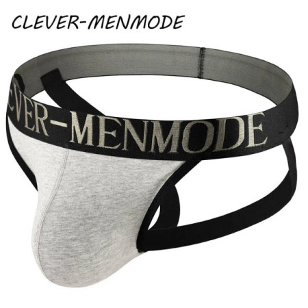 CLEVER-MENMODE Men's Sexy Buttocks Thong Raised Bag Backless Underwear G String Crop Top Panty Men Fetishes Sissy Gay Bikini