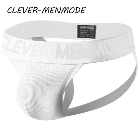 CLEVER-MENMO Men Sexy Porn Buttock Thong String T Back Cutout Mini Panties Exotic Jockstrap G String Penis Bag Lingerie Adult 18