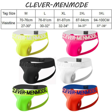 CLEVER-MENMO Men Sexy Porn Buttock Thong String T Back Cutout Mini Panties Exotic Jockstrap G String Penis Bag Lingerie Adult 18