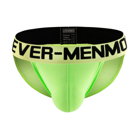 CLEVER-MENMODE Sexy Men Underwear Mesh Briefs Penis Pouch Thin Underpants Bondage Elastic Strap Band Slips Lingerie Panties