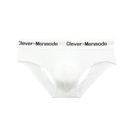 CLEVER-MENMODE Cotton Sexy Underwear Men Briefs Open Butt Underpants Backless Lingerie Penis Pouch Buttocks Panties Jockstrap