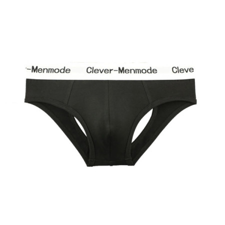 CLEVER-MENMODE Cotton Sexy Underwear Men Briefs Open Butt Underpants Backless Lingerie Penis Pouch Buttocks Panties Jockstrap