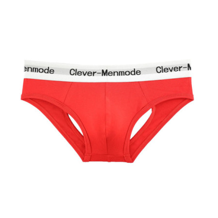 CLEVER-MENMODE Cotton Sexy Underwear Men Briefs Open Butt Underpants Backless Lingerie Penis Pouch Buttocks Panties Jockstrap