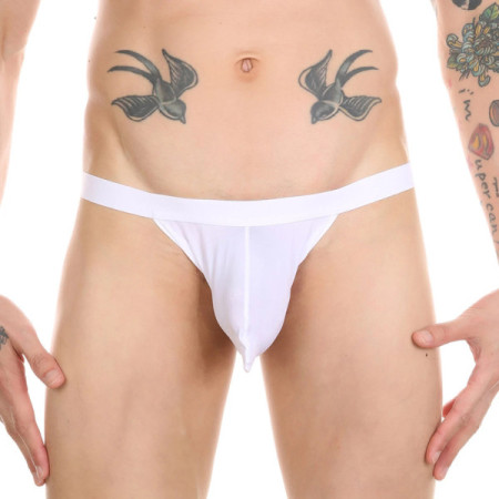 CLEVER-MENMODE Men's Sexy Penis Pouch Panties Thongs Open Butt Underwear G Srting Backless Lingerie Buttocks Underpants Ice Silk