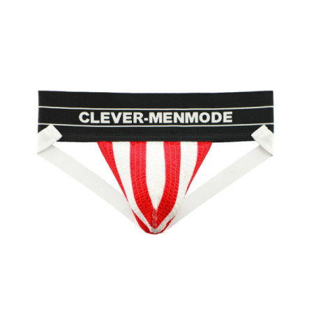 CLEVER-MENMODE Men Jockstrap G Strings Sexy Underwear Wide Waistband Cotton Thong Erotic Penis Pouch Panties Bikini Underpants